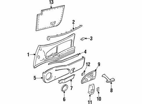 GM 22543647 Window Switch, Driver Side