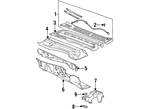 GM 25652711 Column Bracket