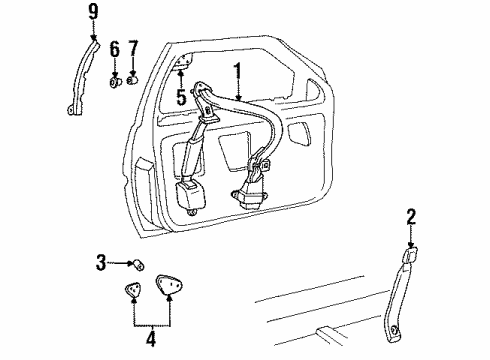 GM 20670536 Cover, Passenger Side
