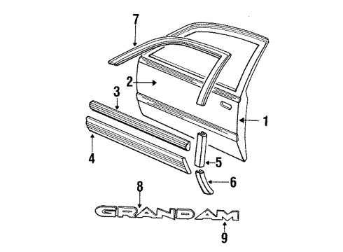 GM 20676732 Weatherstrip