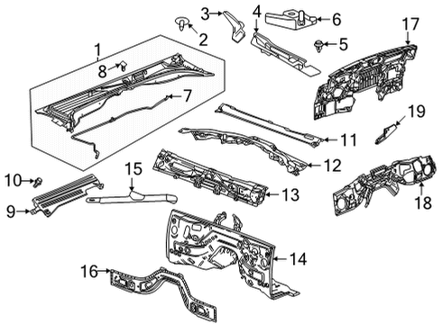 GM 11603225 Diagonal Brace Nut