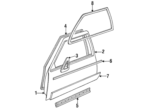 GM 25609774 Outer Panel, Front Passenger Side
