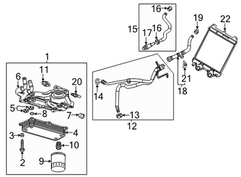 GM 11602013 Oil Cooler Bolt