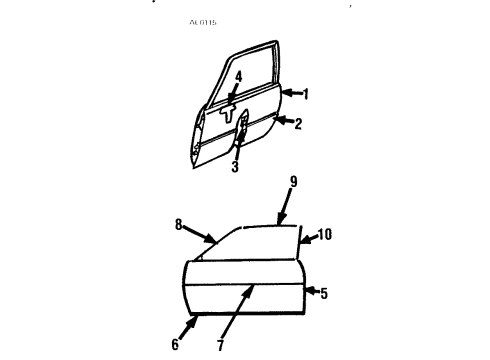 GM 20290589 Reinforce Bar, Front Inner Outer
