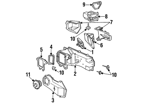 GM 3056458 Heater Core