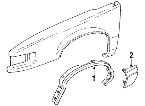 GM 25620796 Emblem, Front
