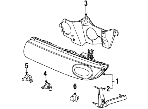 GM 21111170 Headlamp Assembly, Passenger Side