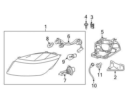 GM 10351672 Headlamp Bulb