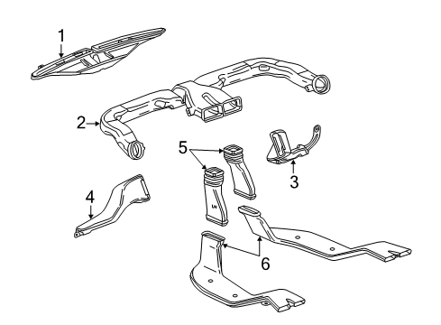 GM 94517459 Defroster Nozzle