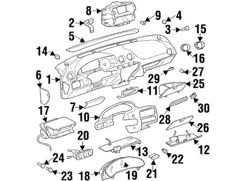 GM 22598108 Fuse Box Cover