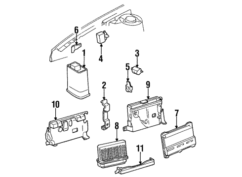 GM 22597290 ECM Bracket