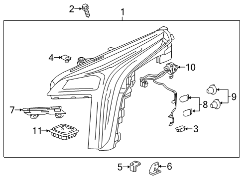 GM 85111881 Composite Assembly, Front