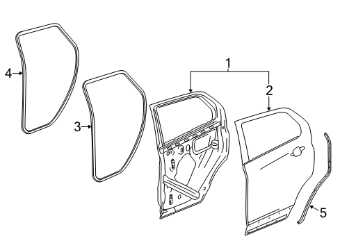 GM 23315472 Window Regulator, Front