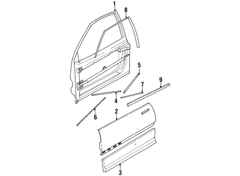 GM 21111344 Exterior Panel, Front Passenger Side