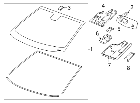 GM 13497389 Control Module, Front Rear