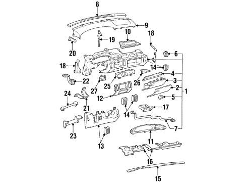GM 25663086 Instrument Panel