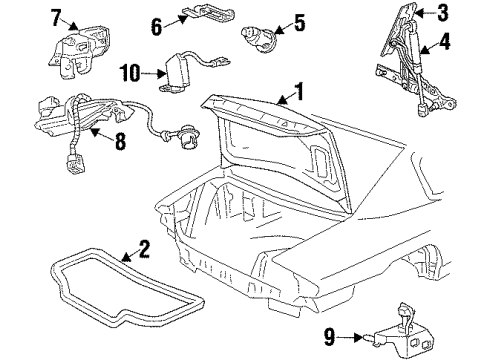 GM 10438715 Lock Switch