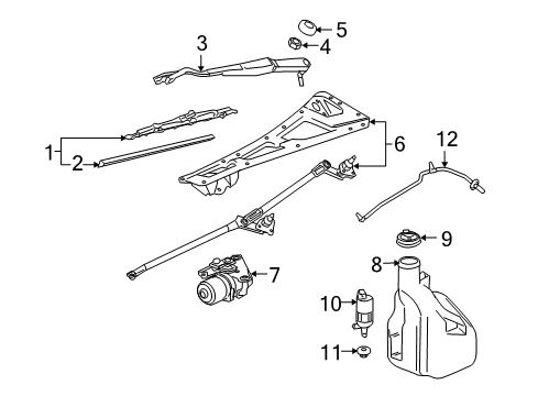 GM 15235666 Wiper Arm