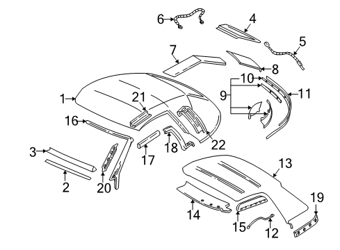 GM 10220722 Cover Support Rivet