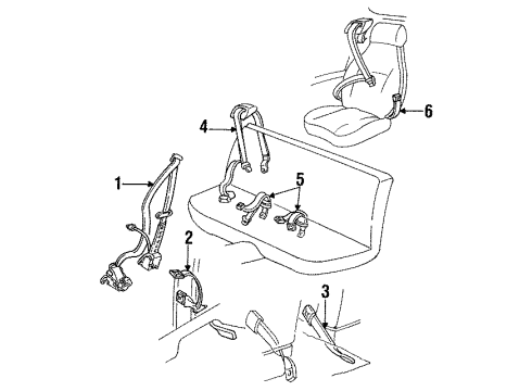 GM 12515251 Buckle