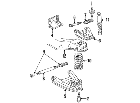 GM 12383513 Lower Control Arm, Driver Side