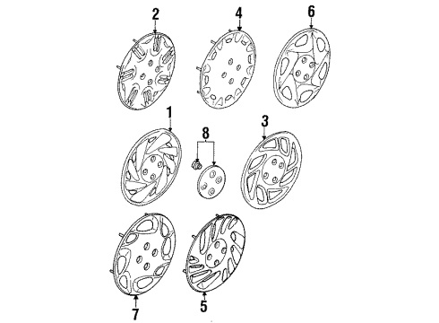 GM 21012596 Wheel Cover