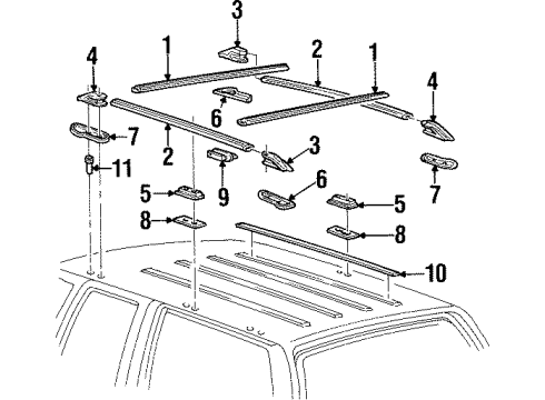 GM 15757832 Luggage Rack