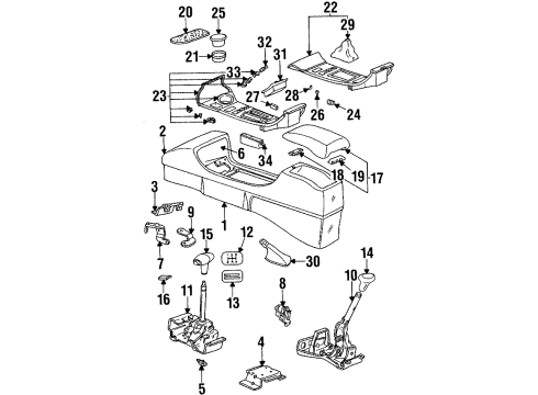 GM 22596750 Console Base