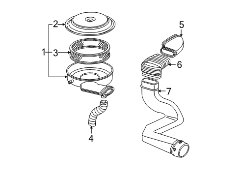 1994 GMC Safari Air Inlet Diagram