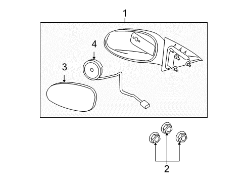 2007 Chevy Impala Outside Mirrors Diagram