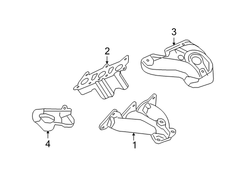2008 Saturn Aura Exhaust Manifold Diagram