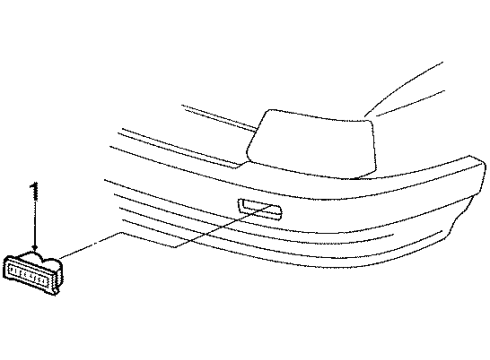 1993 Pontiac LeMans Park & Side Marker Lamps Diagram