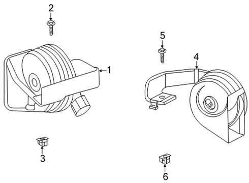 2022 Cadillac CT5 Horn Diagram