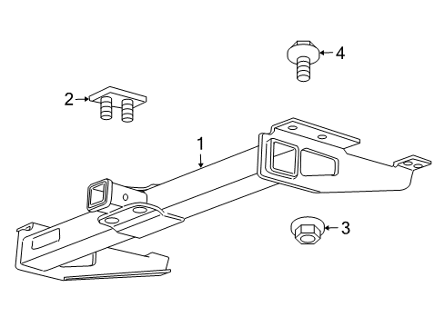 2017 Chevy Express 2500 Trailer Hitch Components Diagram