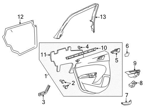 2017 Buick Verano Rear Door Diagram