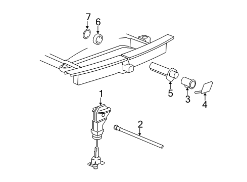 2014 Chevy Silverado 2500 HD Spare Tire Carrier Diagram