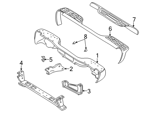 2006 Chevy Silverado 1500 Rear Bumper Diagram