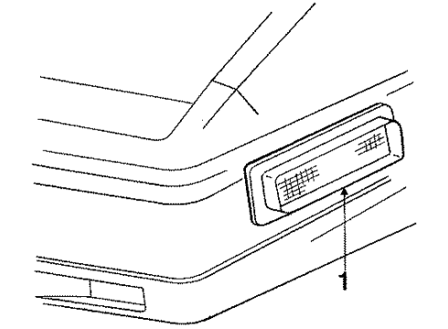 1991 Pontiac Firebird Front Lamps - Side Marker Lamps Diagram