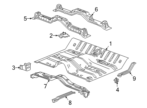2023 Chevy Silverado 1500 Floor Diagram