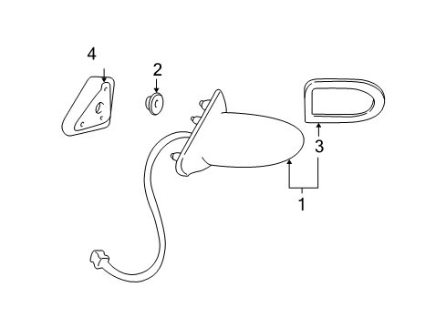 2005 Pontiac Bonneville Outside Mirrors Diagram