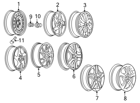 2007 Pontiac Grand Prix Wheels Diagram