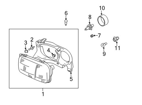 2004 Chevy Tracker Bulbs Diagram