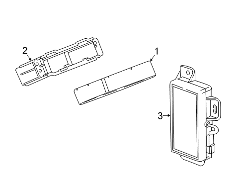 2021 Chevy Bolt EV Control Module Bracket Diagram for 42616262