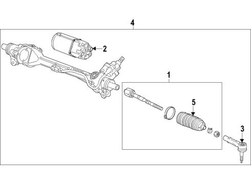 2022 Chevy Corvette Steering Column & Wheel, Steering Gear & Linkage Diagram