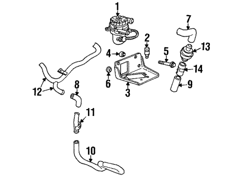 2002 Pontiac Grand Prix Emission Components Diagram
