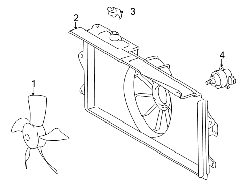2005 Pontiac Vibe Cooling System, Radiator, Water Pump, Cooling Fan Diagram