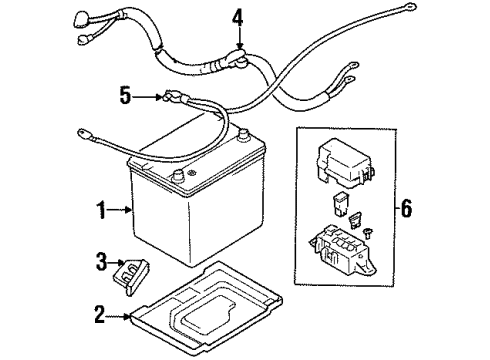 2000 Chevy Metro Fuse Box Diagram for 91173757