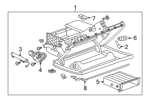 2016 Cadillac ELR Glove Box Diagram