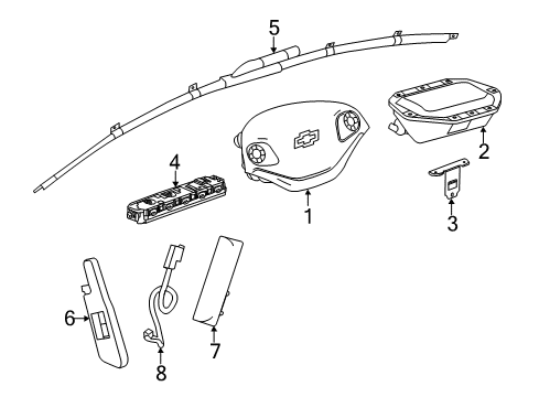 2020 Chevy Impala Air Bag Components Diagram