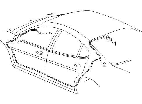 2007 Pontiac Grand Prix Antenna & Radio Diagram